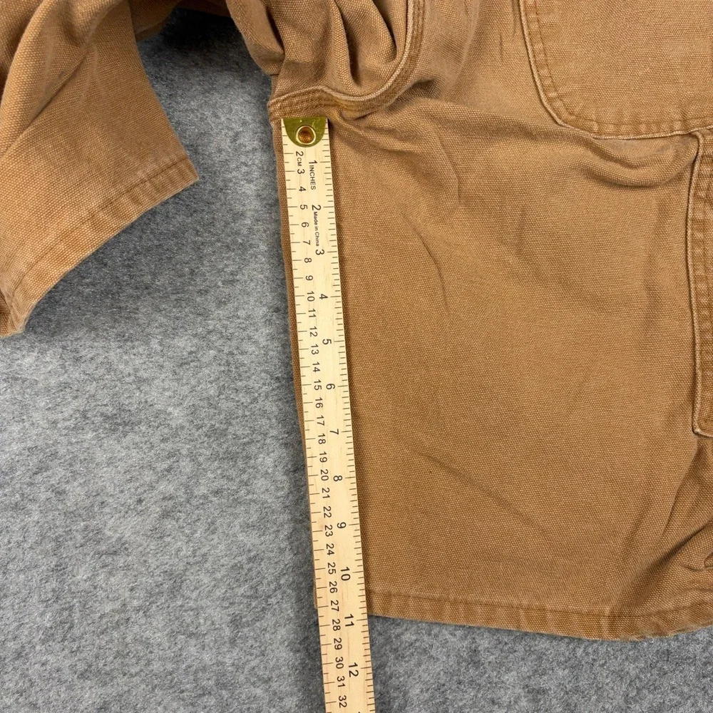 Dickies Carpenter Shorts Mens 34 Brown Duck Canvas Utility Workwear Outdoors